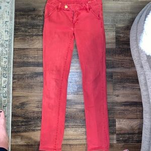 Red Tory Burch Skinny Jeans!!
